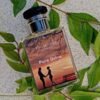 Pure Drive perfume on leaves